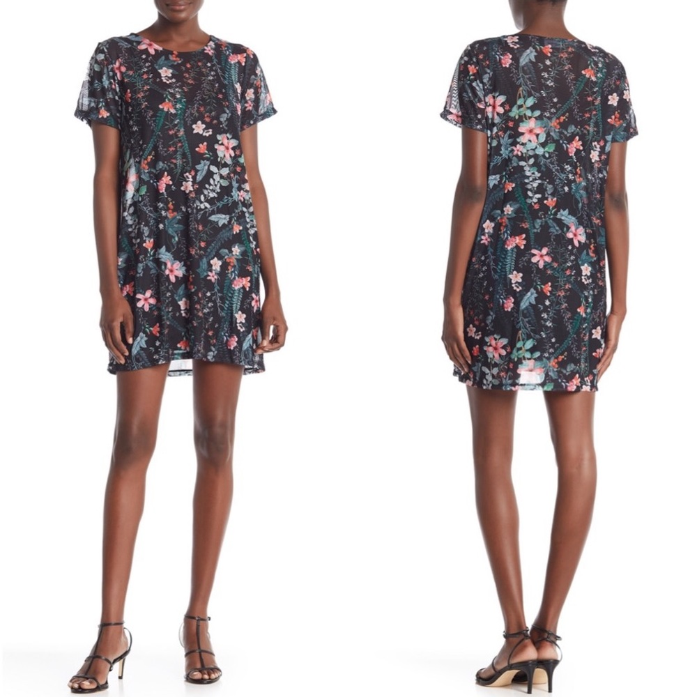 MinkPink Secret Jewel Floral T-Shirt Dress
